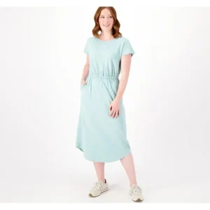 zuda Z-Air Slub Jersey Crossback Midi Dress - a world of fashionable women's clothing, including a wide selection of dresses and trendy accessories.> Hat
