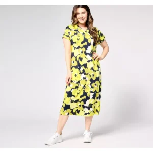 zuda Z-Cool Petite Ruched Shoulder Short Sleeve Dress - a world of fashionable women's clothing, including a wide selection of dresses and trendy accessories.> Hat