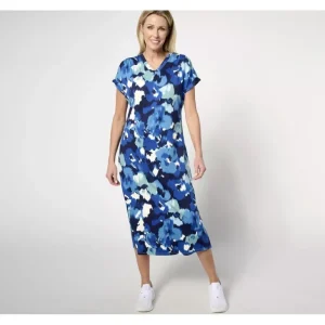 zuda Z-Cool Regular Ruched Shoulder Short Sleeve Dress - a world of fashionable women's clothing, including a wide selection of dresses and trendy accessories.> Hat