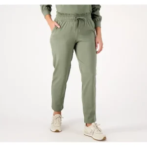 zuda Z-Move Tapered Pant with Comfort Waistband - a world of fashionable women's clothing, including a wide selection of dresses and trendy accessories.> Hat