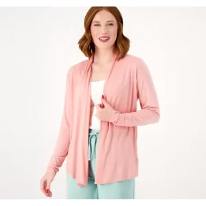 Fashion<zuda Z-Refresh Aloe Infused Open Front Cardigan - a world of fashionable women's clothing, including a wide selection of dresses and trendy accessories.